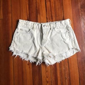 Free People Distressed Denim Shorts
